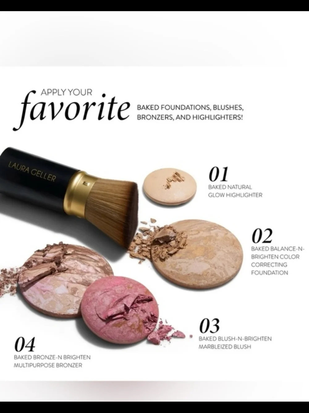 Laura Geller Angled Kabuki Brush - Black & Gold